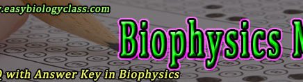 Biophysics MCQ