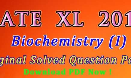 Biochemistry Questions in GATE Exam