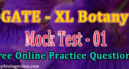 GATE Botany 2018 Mock Test