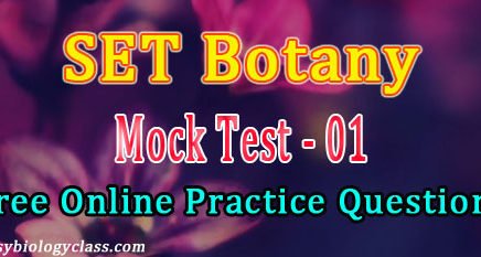 Kerala SET Botany 2018