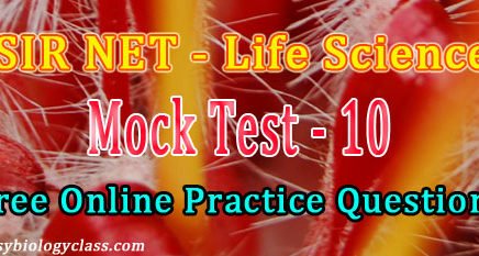 NET Life Sciences Model Question paper 10