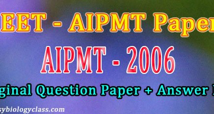 NEET 2006 Question paper