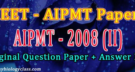 NEET 2008 Question Paper