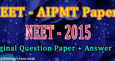 NEET 2015 Question paper