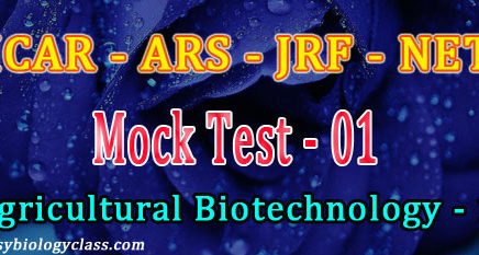 ICAR ARS Agricultural Biotechnology Mock Test