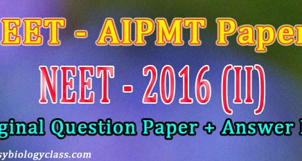 Medical Entrance Question Papers