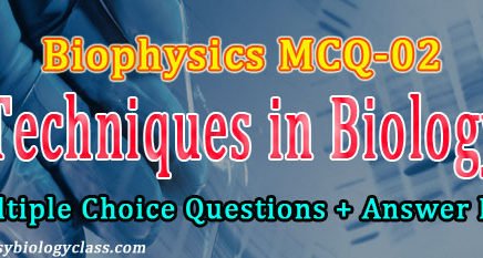 Biophysics MCQ