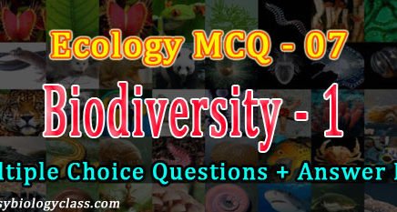 biodiversity mcq