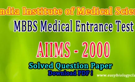 AIIMS 2000 Solved Paper