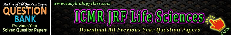 icmr jrf life sciences old papers pdf
