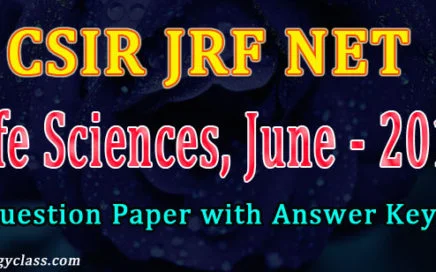 CSIR JRF June 2019 Official Answer Key