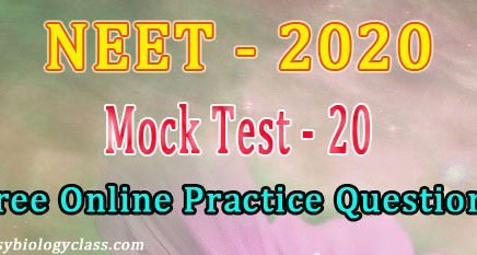 neet model 2020 paper