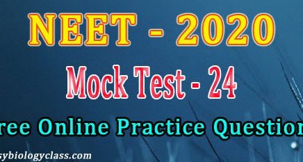 Practice questions for NEET 2020