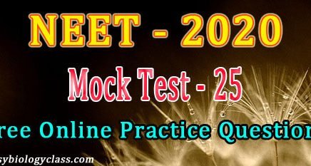 NEET 2020 Biology Model Questions