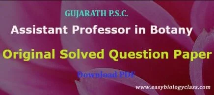 Botany Assistant Professor Exam PSC