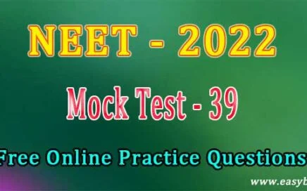 neet mock test 39