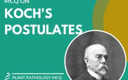 MCQ on Kochs Postulates