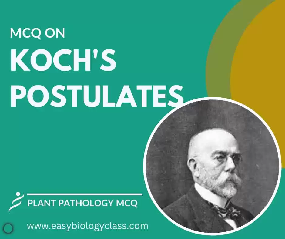 MCQ on Kochs Postulates