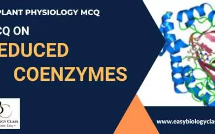 mcq on reduced coenzymes
