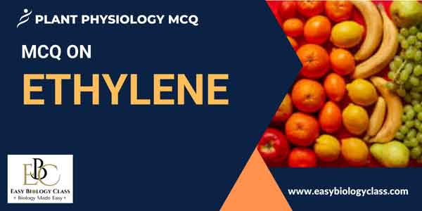 MCQ on Ethylene Plant Hormone