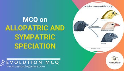 mcq on allopatric and sympatric speciation