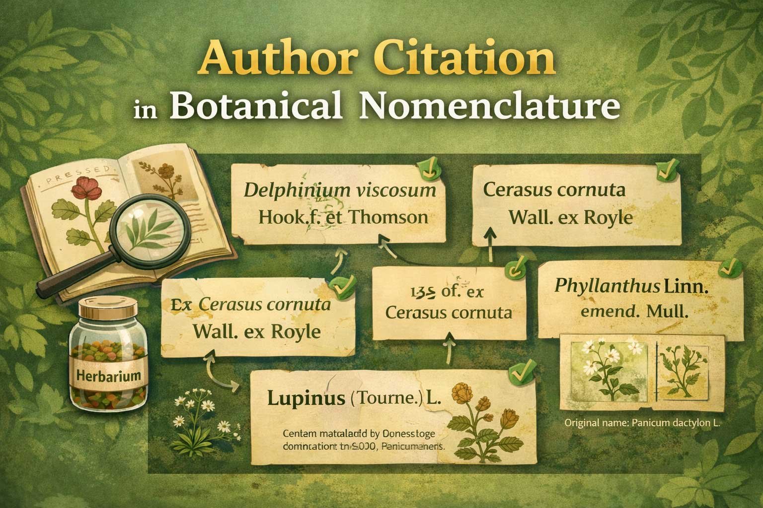 author citation in taxonomy