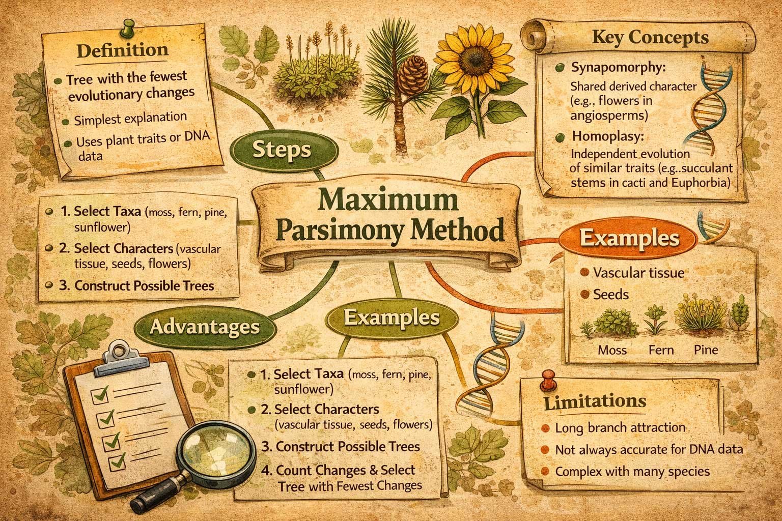 Maximum Parsimony Method